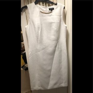 Tahari white dress